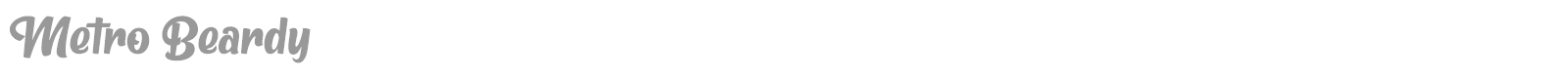 Metro Beardy font preview